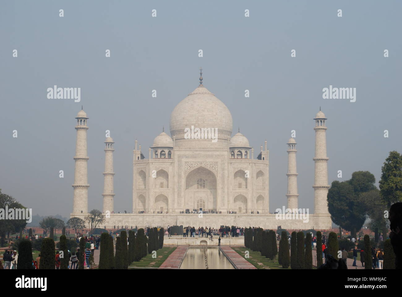 Exterior Shot Of Taj Mahal Against Clear Sky Stock Photo