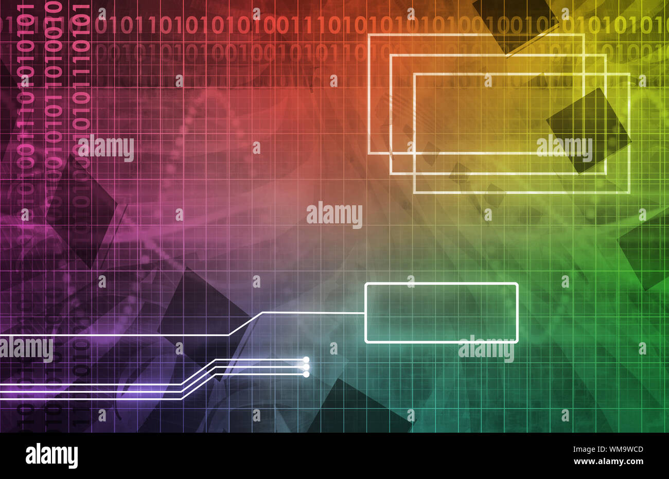 System Development Platform and Reporting Tool Utility Art Stock Photo
