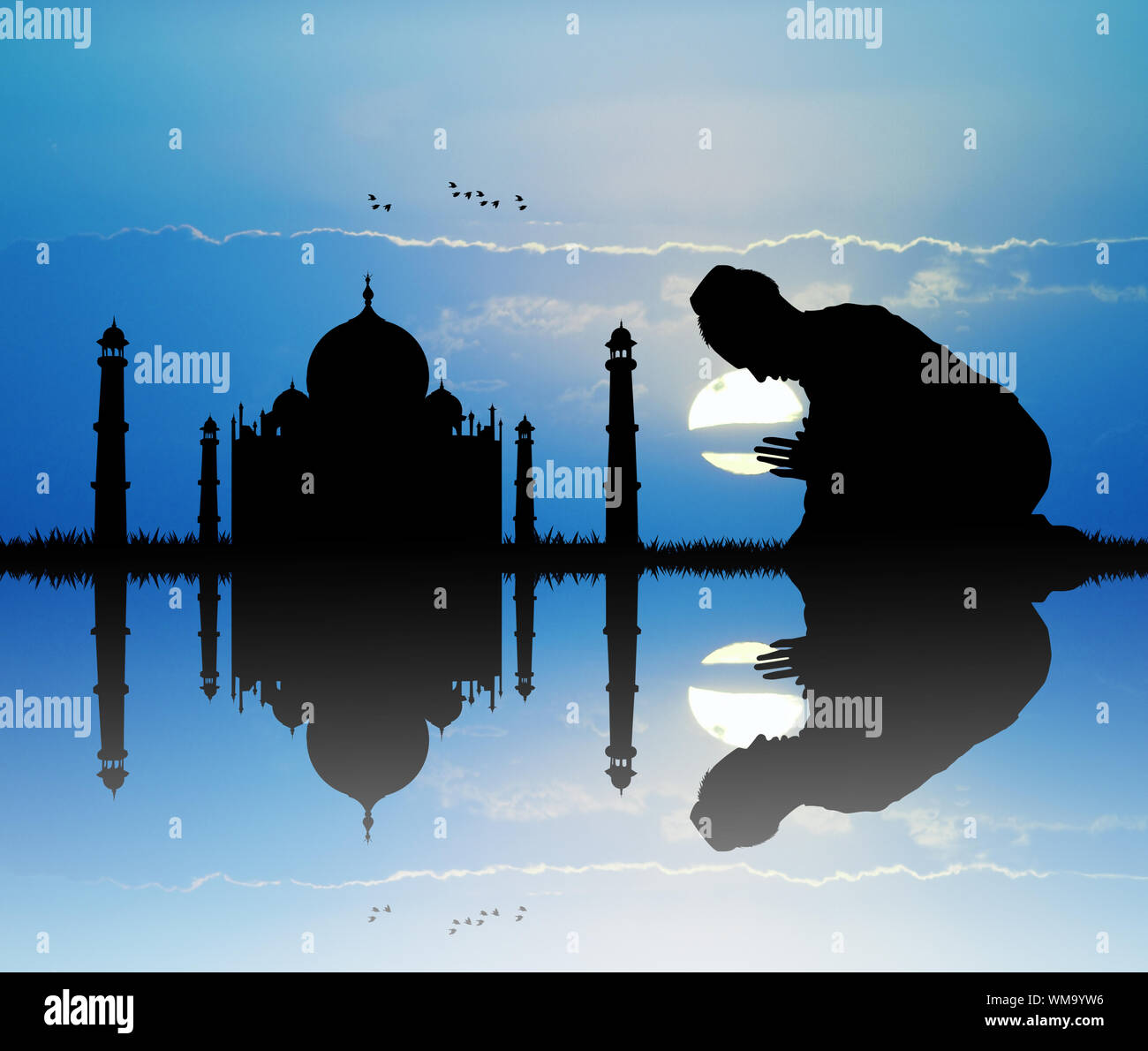 Man prays in front hi-res stock photography and images - Alamy