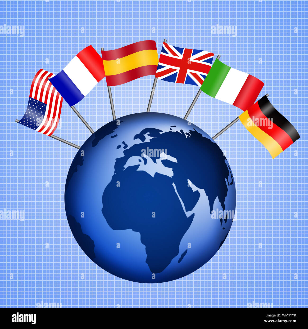 flags of the world Stock Photo - Alamy