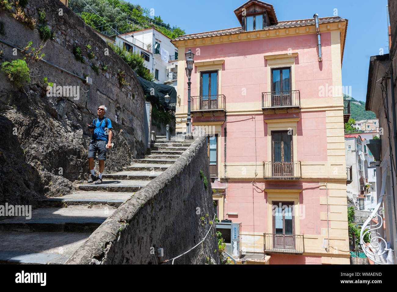 Amalfi Coast (Salerno) : the lemon's Path . in Minori Stock Photo