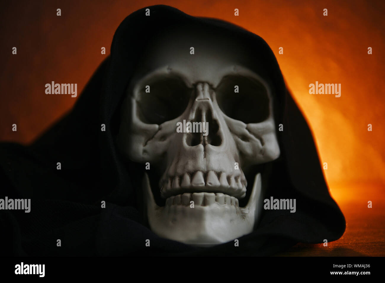 Grim Reaper Wearing A Hoodie