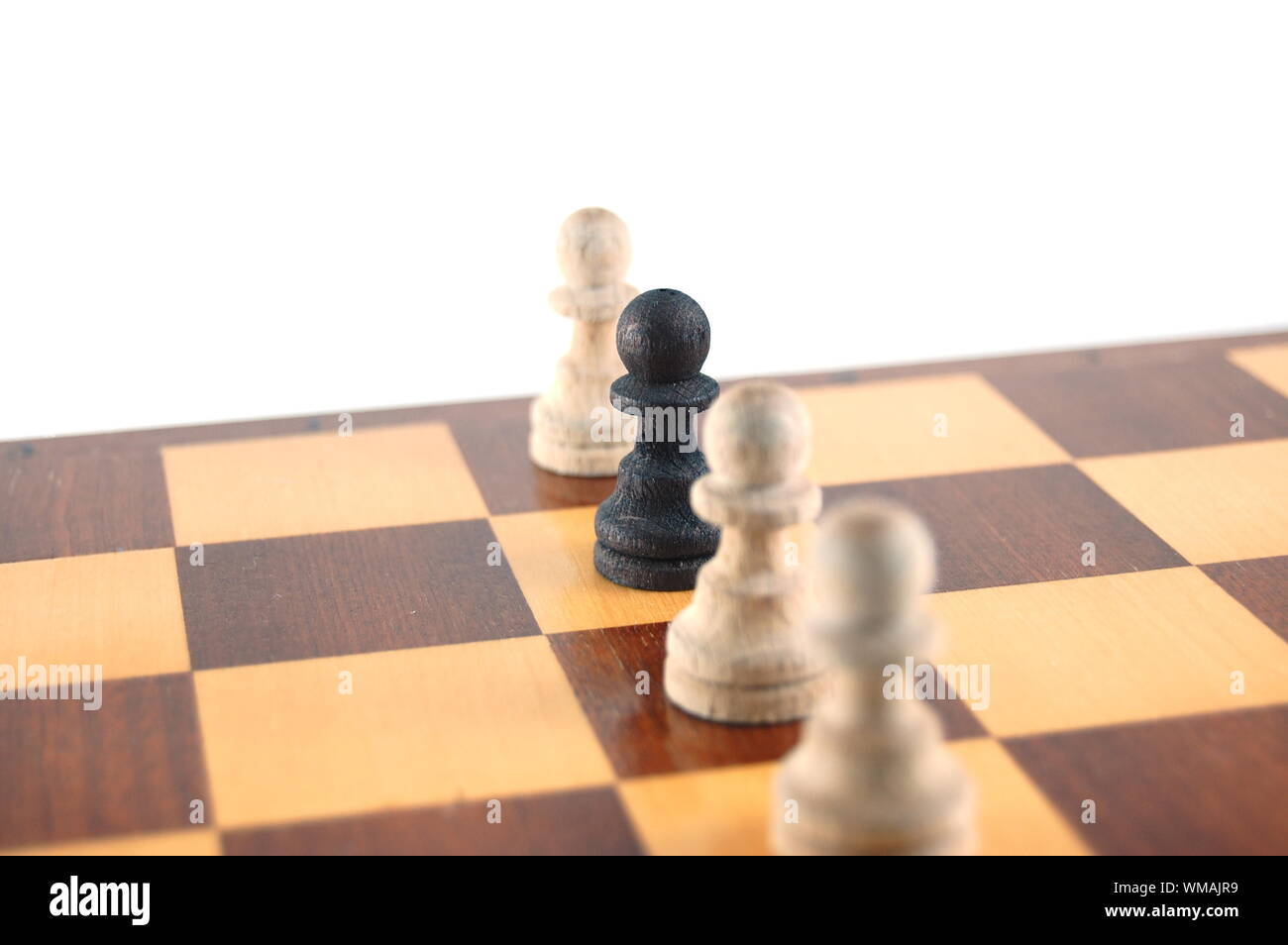Some chessman isolated on a white background. Stock Photo