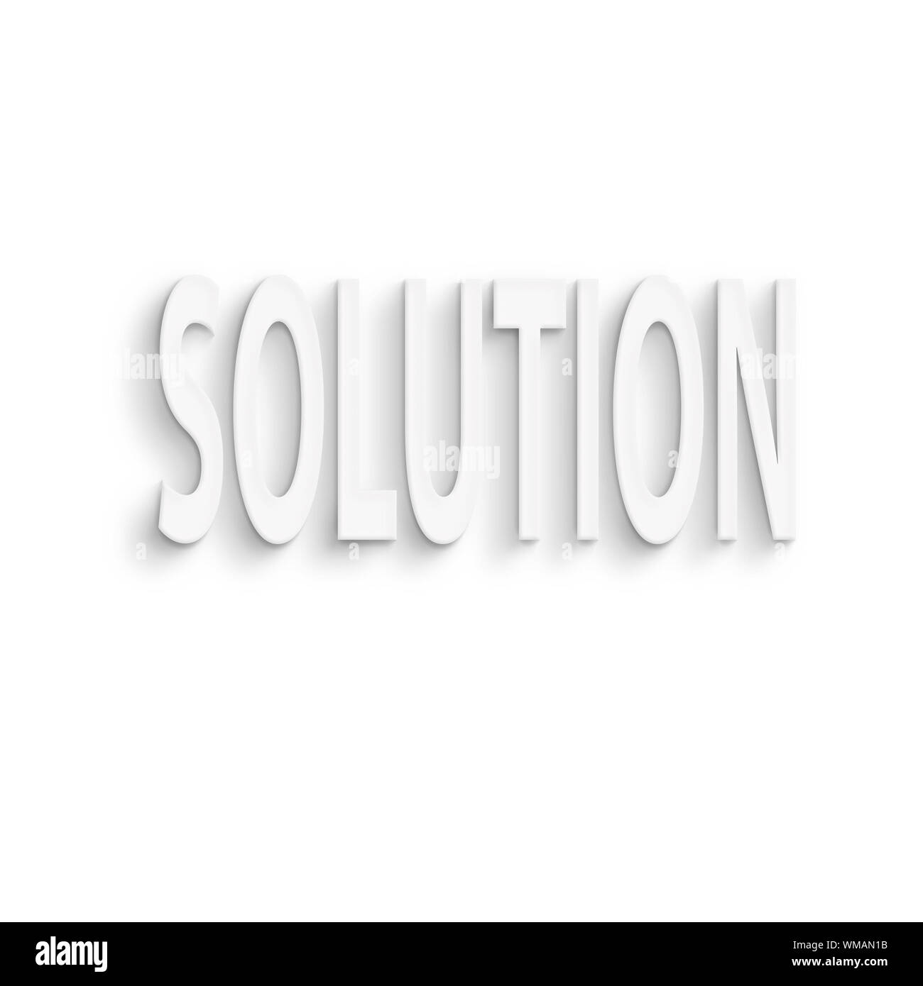 text on the wall or paper, solution Stock Photo Alamy