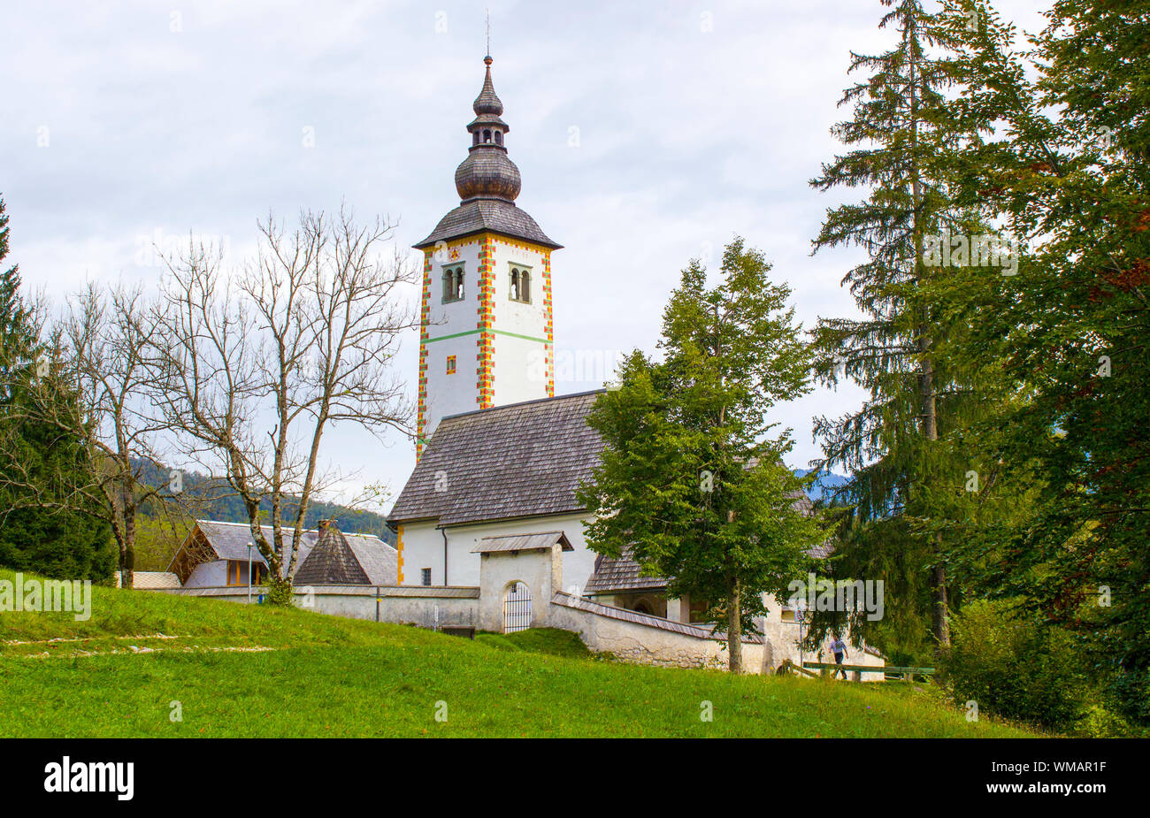 Church of St John the Baptist, Bohinj Lake, Slovenia Stock Photo - Alamy