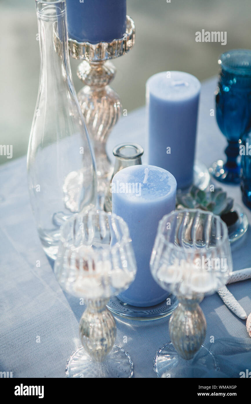 Blue candle hires stock photography and images Alamy