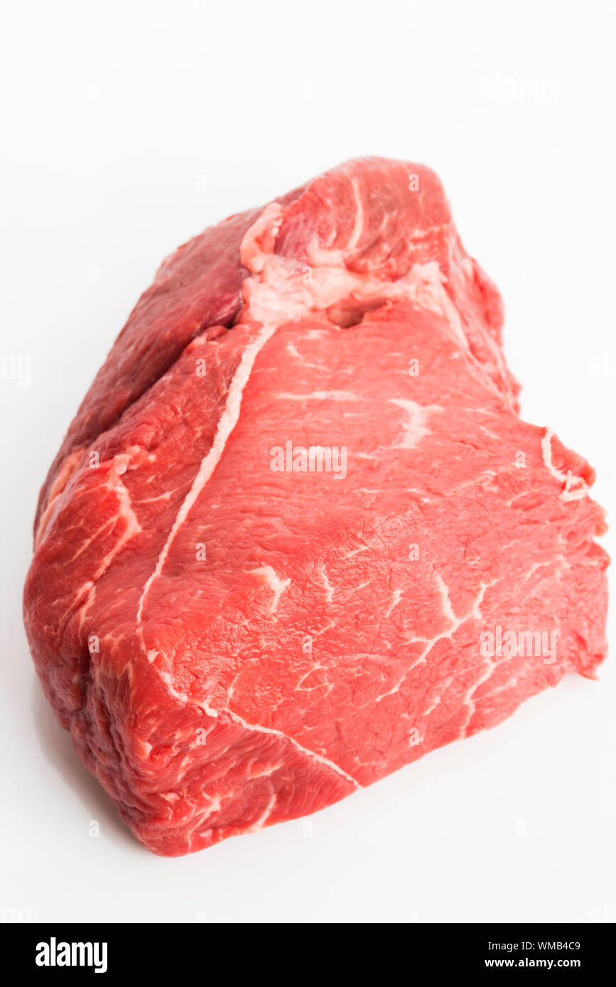 raw beef isolated on white background Stock Photo - Alamy