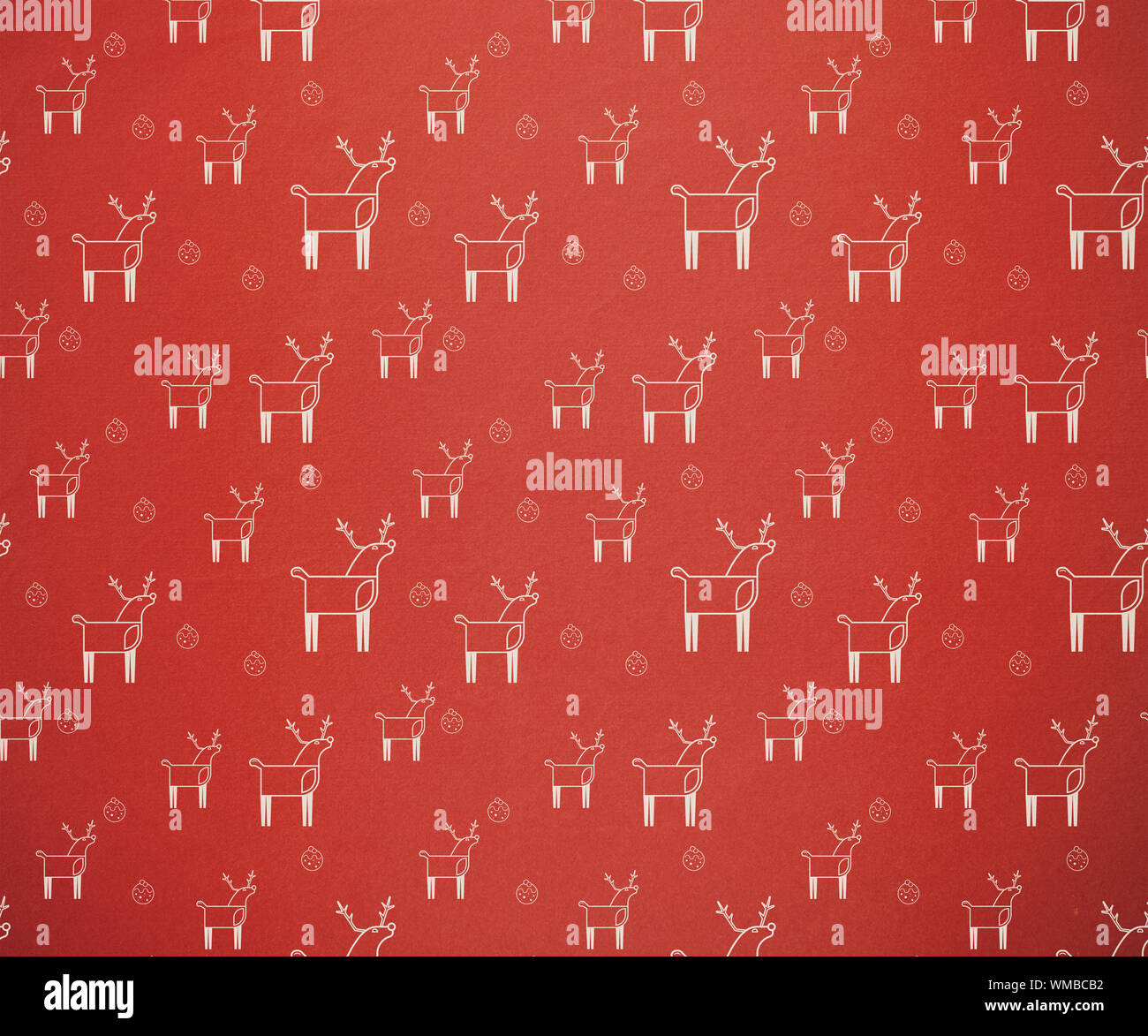 Reindeer Pattern Computer Digitally generated Red retro reindeer pattern wallpaper Stock Photo ...