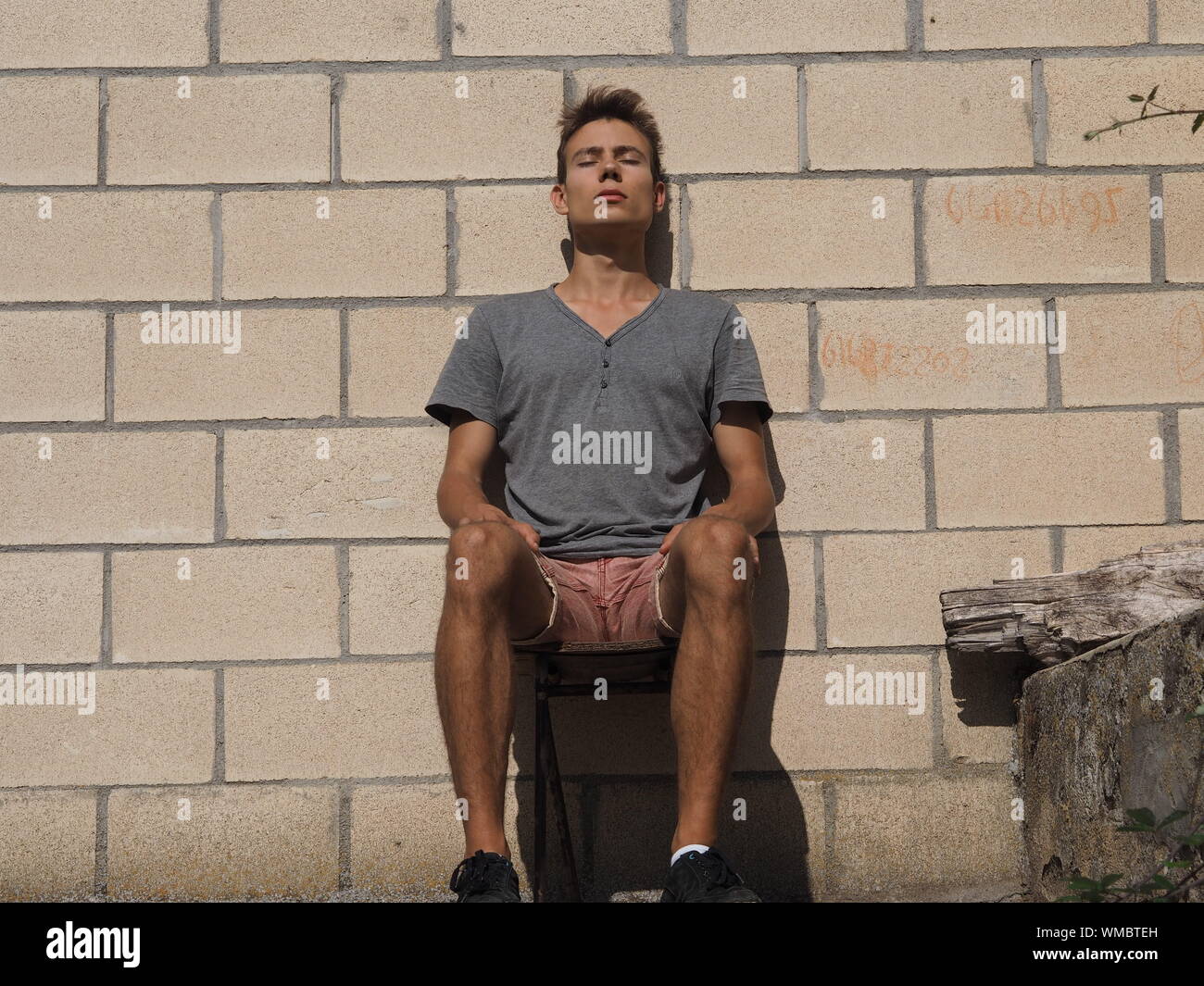 Chair against wall hires stock photography and images Alamy