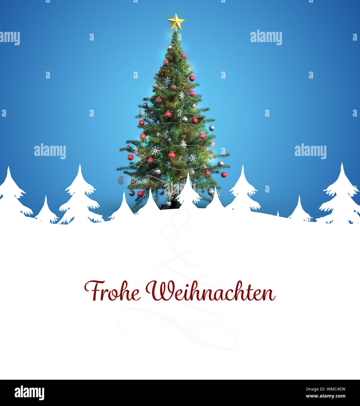 tree spiral against christmas tree Stock Photo - Alamy