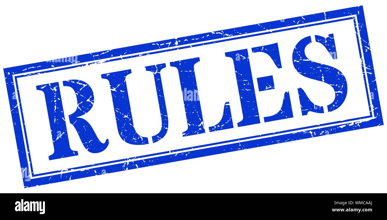 rules stamp. rules square grunge sign. rules Stock Vector