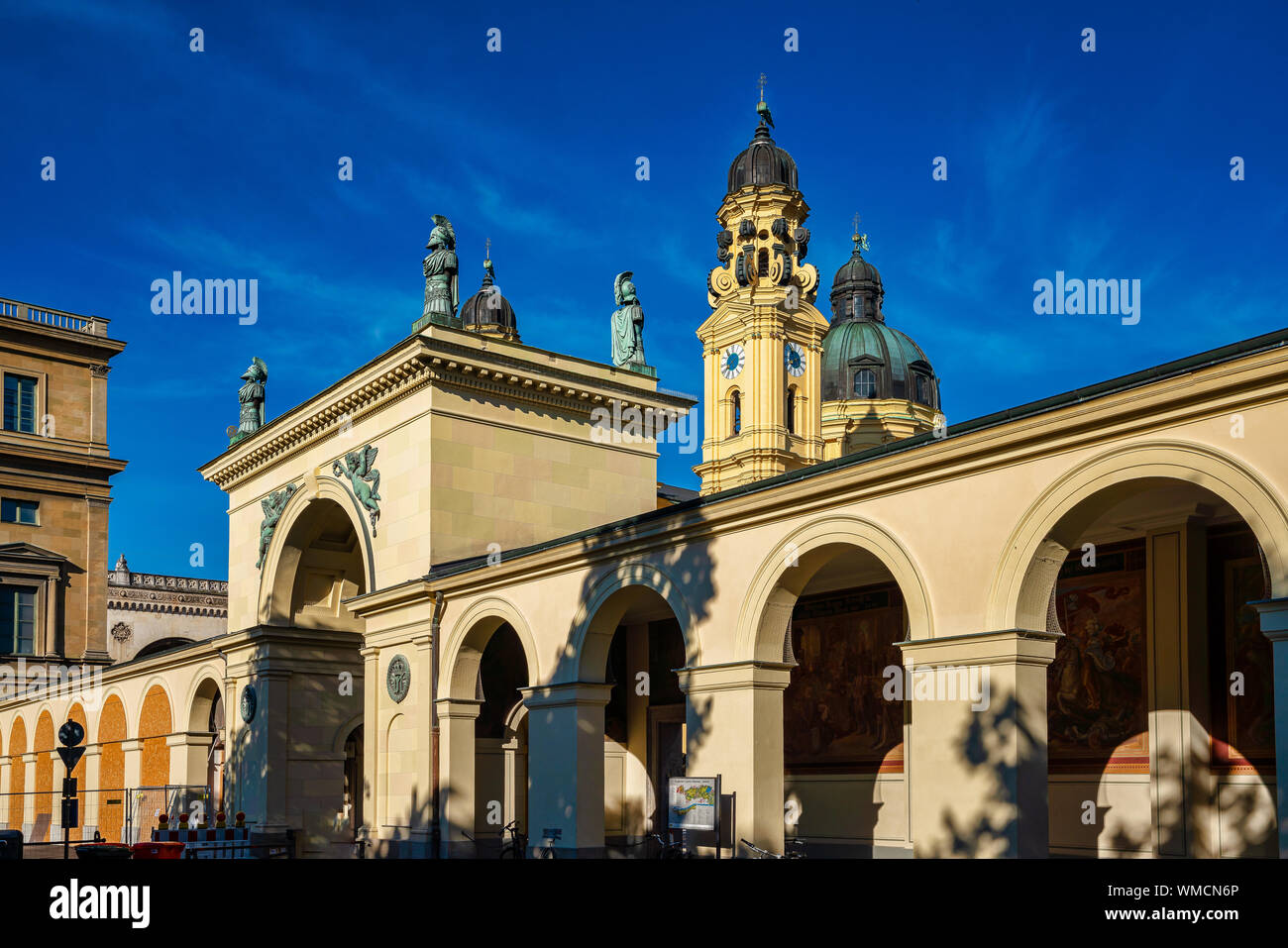 The Theatine Church of St. Cajetan - Theatinerkirche St. Kajetan, a Catholic church in Munich, founded by Elector Ferdinand Maria and his wife, Henrie Stock Photo