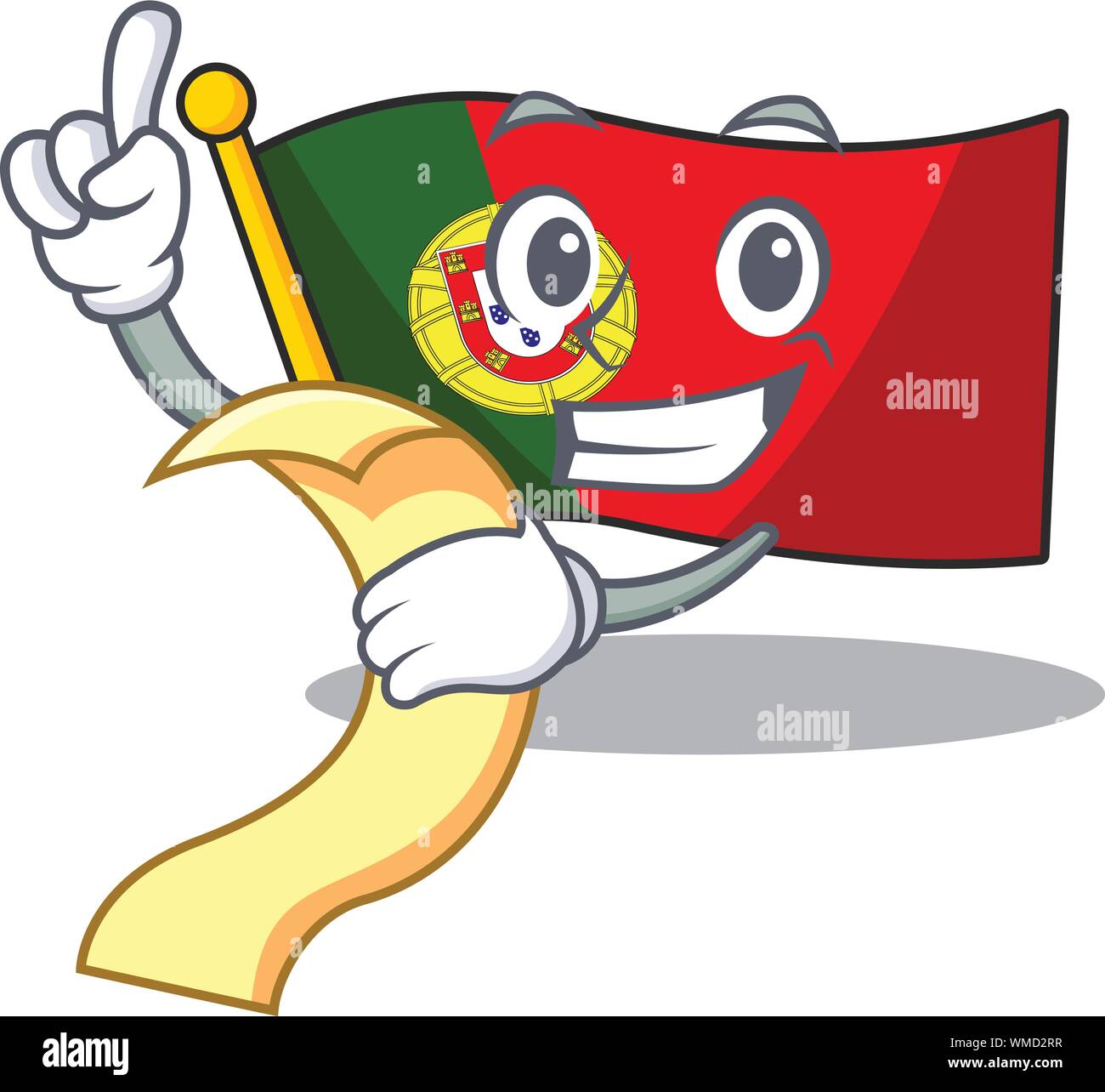 With menu flag portugal with the mascot shape Stock Vector Image & Art ...