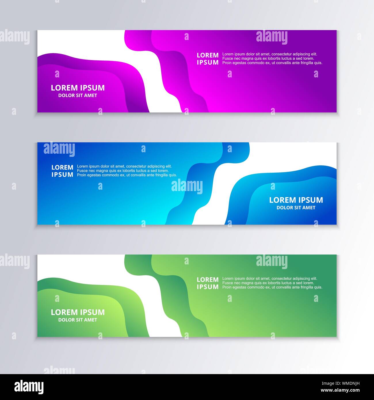 Business Banner Template Gradient Color Modern Layout Web