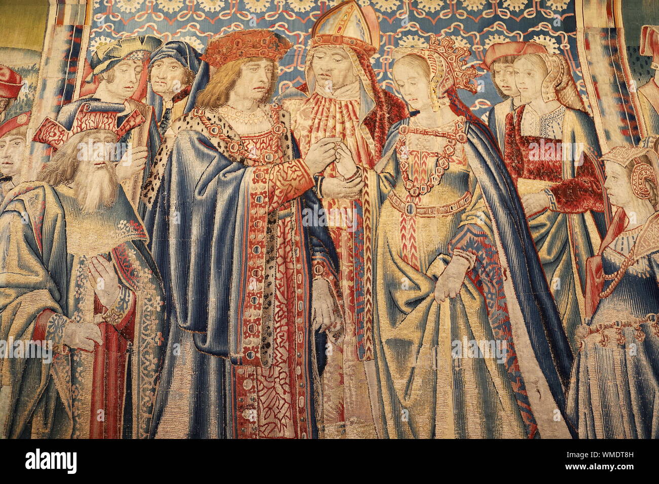 'Marriage of Mary Rose' tapestry, 'Book of Hours' Room, Hever Castle ...