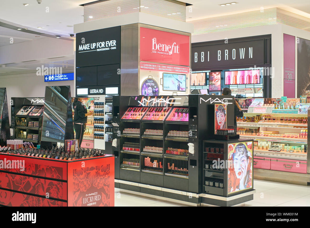 DUBAI, UAE - CIRCA FEBRUARY, 2019: MAC makeup products on display at Dubai  International Airport Stock Photo - Alamy