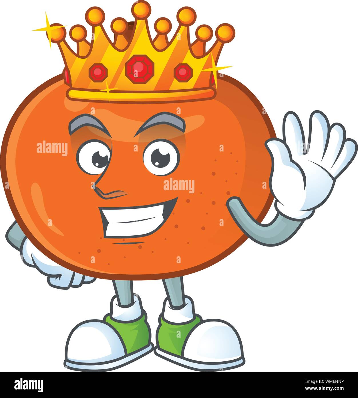 King fruit tangerine cartoon character with mascot Stock Vector Image & Art Alamy