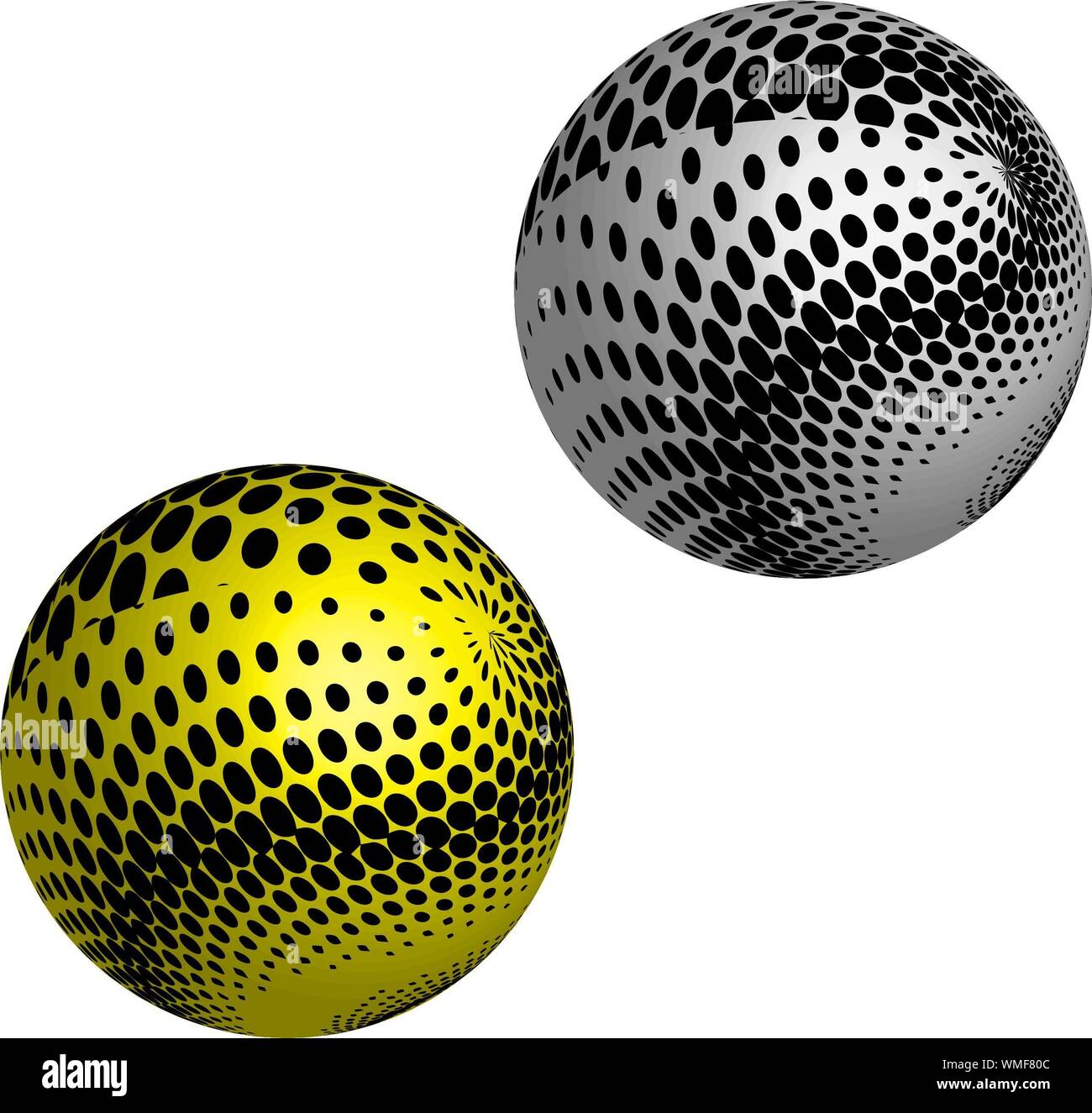 abstract 3D ball logo background design Stock Photo