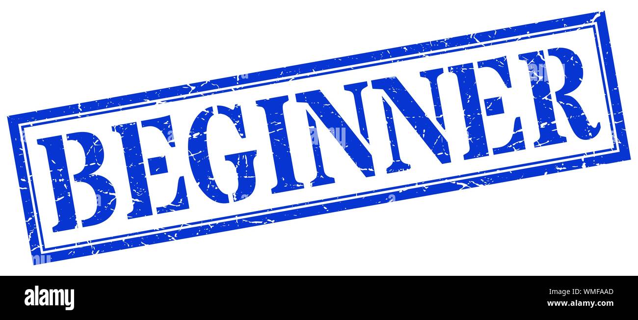 beginner stamp. beginner square grunge sign. beginner Stock Vector ...