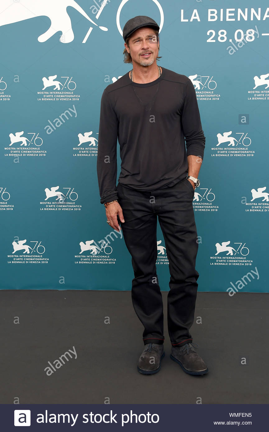 Brad Pitt Venezia, 29/08/2019, 76 venice film festival Stock Photo - Alamy