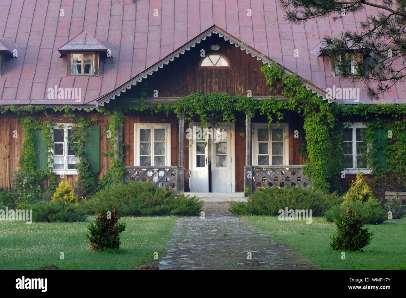Woodhouse, Janow Podlaski, Podlachien, Poland, Europe Stock Photo