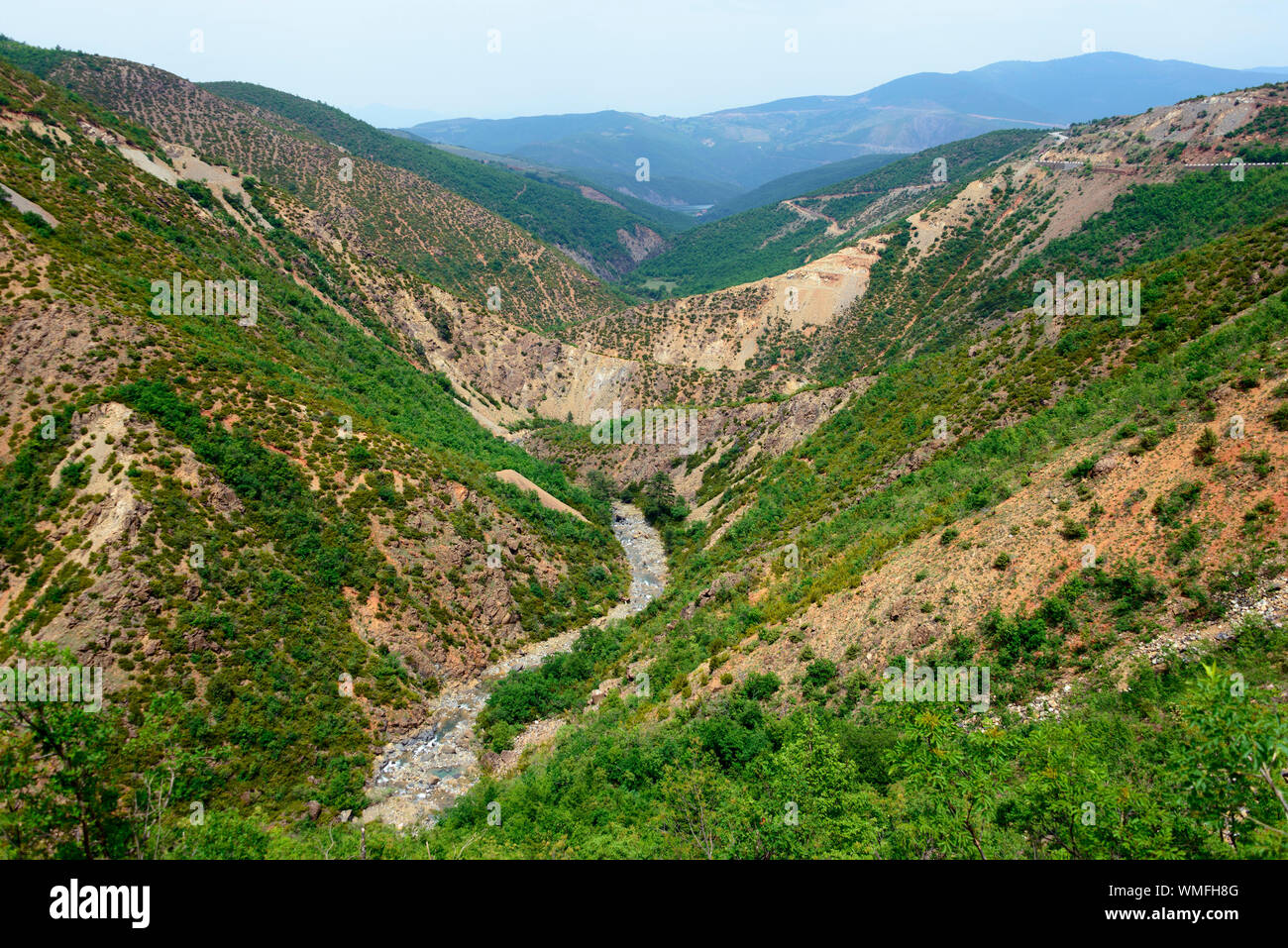 Landscape near Fusha e Dukagjinit, Albania Stock Photo