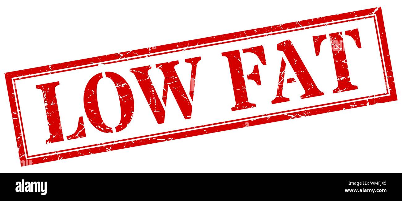 low fat stamp. low fat square grunge sign. low fat Stock Vector Image ...