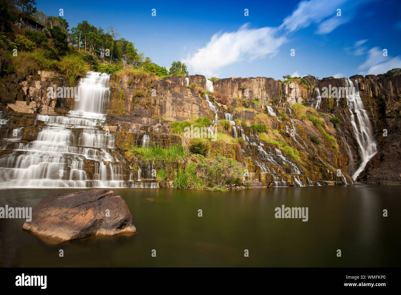 Pongour waterfall, central highlands, Dalat, Vietnam, Southeast Asia, Asia Stock Photo