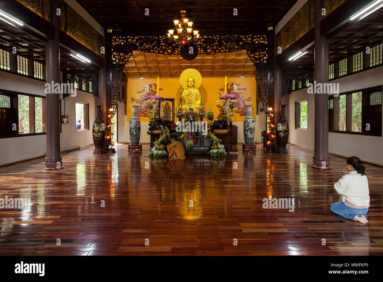 Truc Lam Pagoda, Dalat, Vietnam, Asia Stock Photo