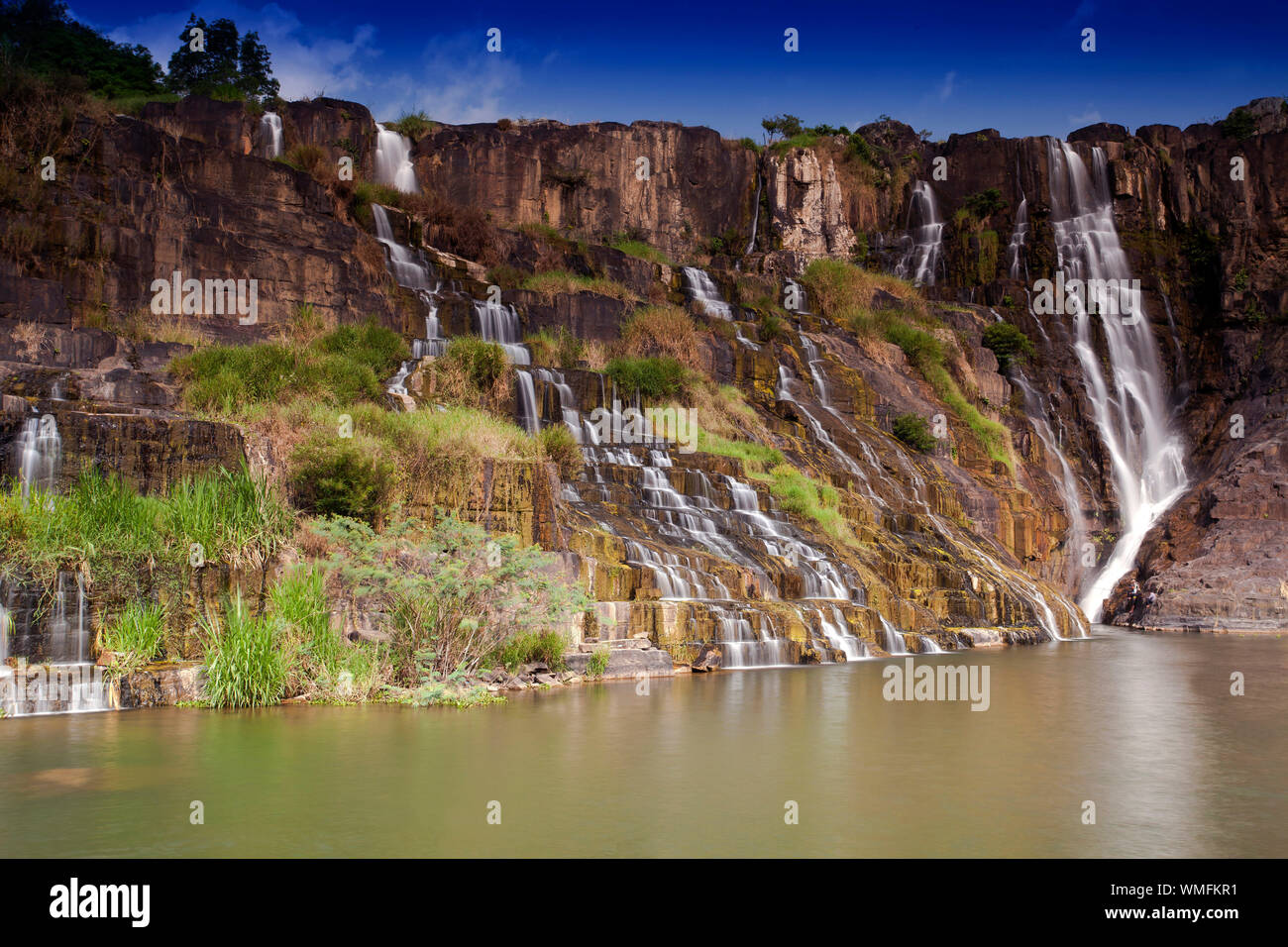 Pongour waterfall, central highlands, Dalat, Vietnam, Southeast Asia, Asia Stock Photo