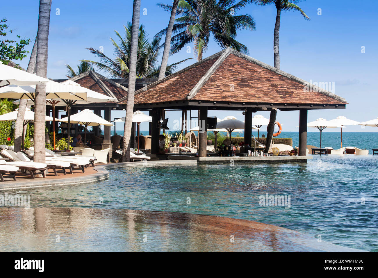 Swimmingpool, Anantara-Resort &Spa, Mui Ne, Vietnam, asia Stock Photo