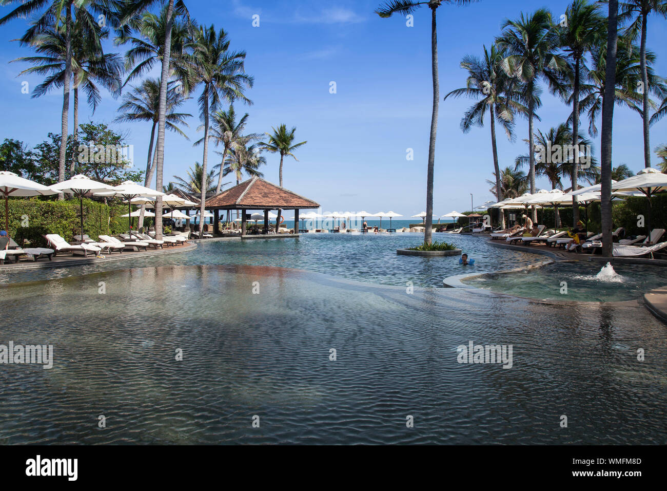 Swimmingpool, Anantara-Resort &Spa, Mui Ne, Vietnam, asia Stock Photo