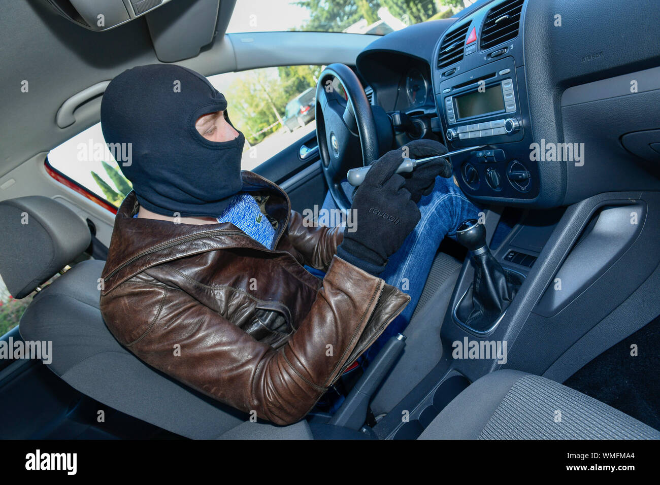 car theft Stock Photo