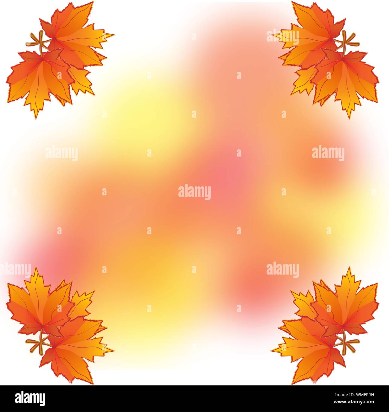 Autumn background with maple leaves, part 3, vector illustration Stock ...