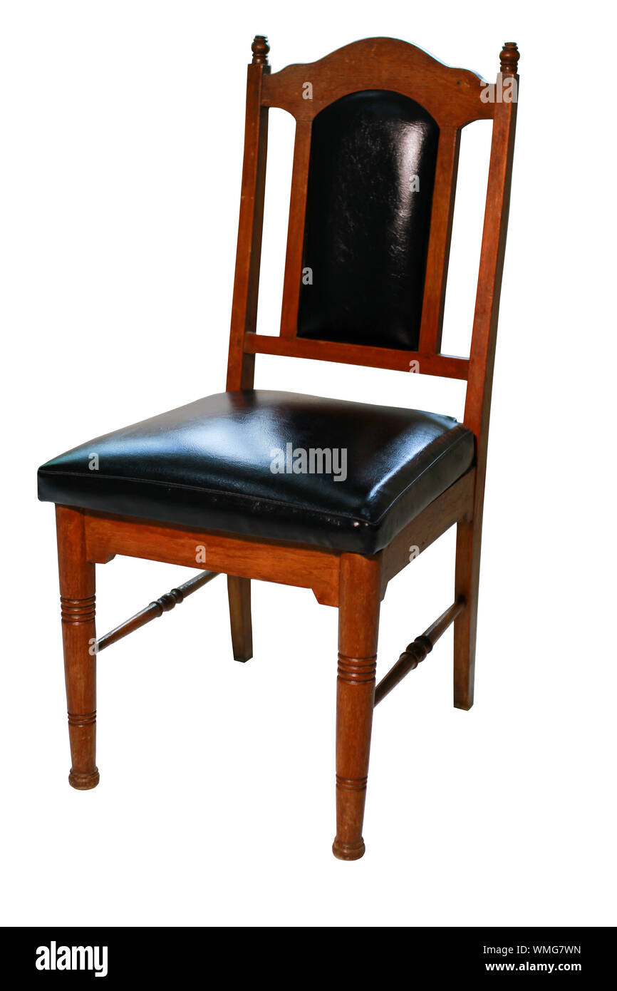 Empty Chair Against White Background Stock Photo Alamy