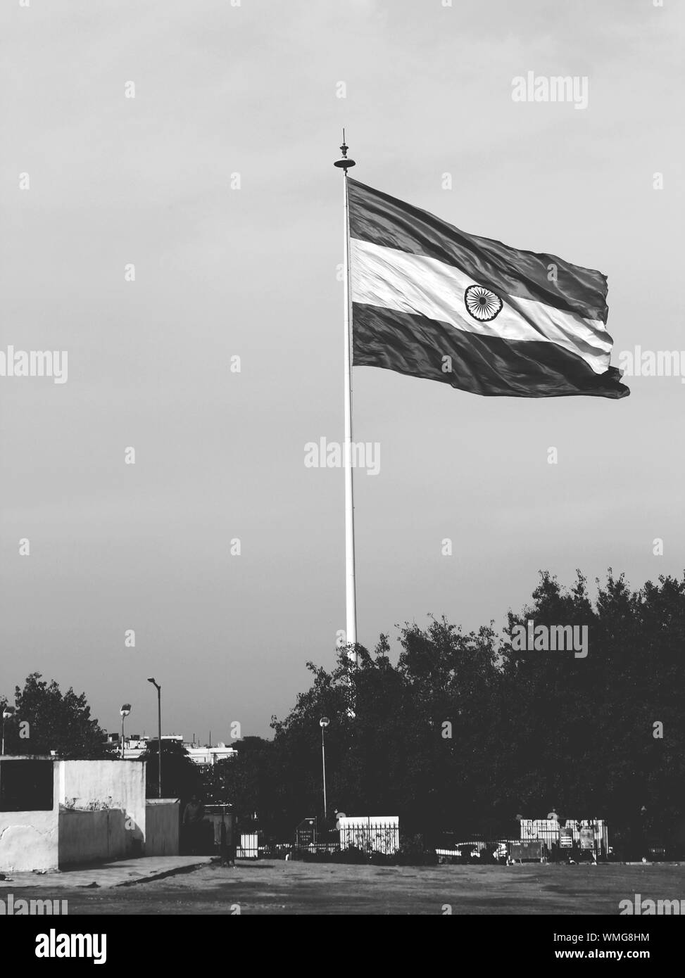 Indian flag indian flag Black and White Stock Photos & Images - Alamy