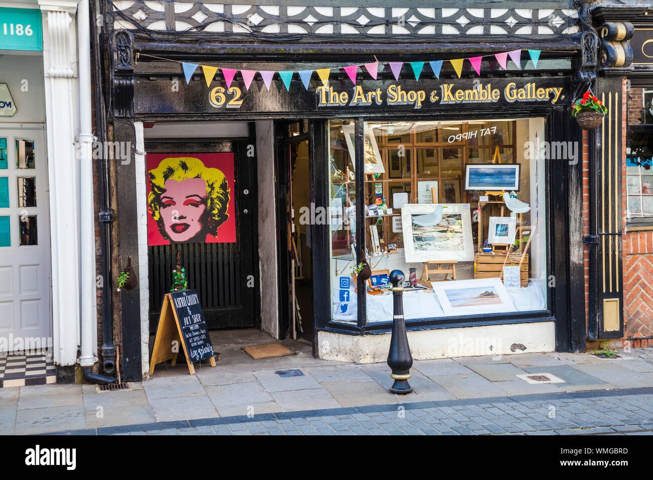 The Art Shop and Kemble Gallery in Durham,England,UK Stock Photo Alamy