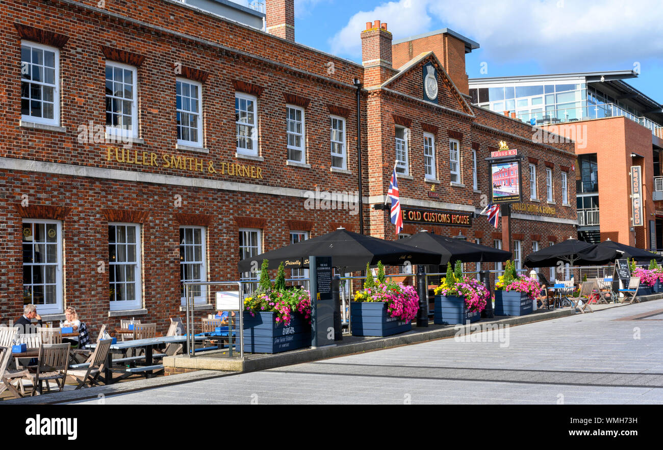 The Old Customs House public house at Gunwharf Quay's, Portsmouth