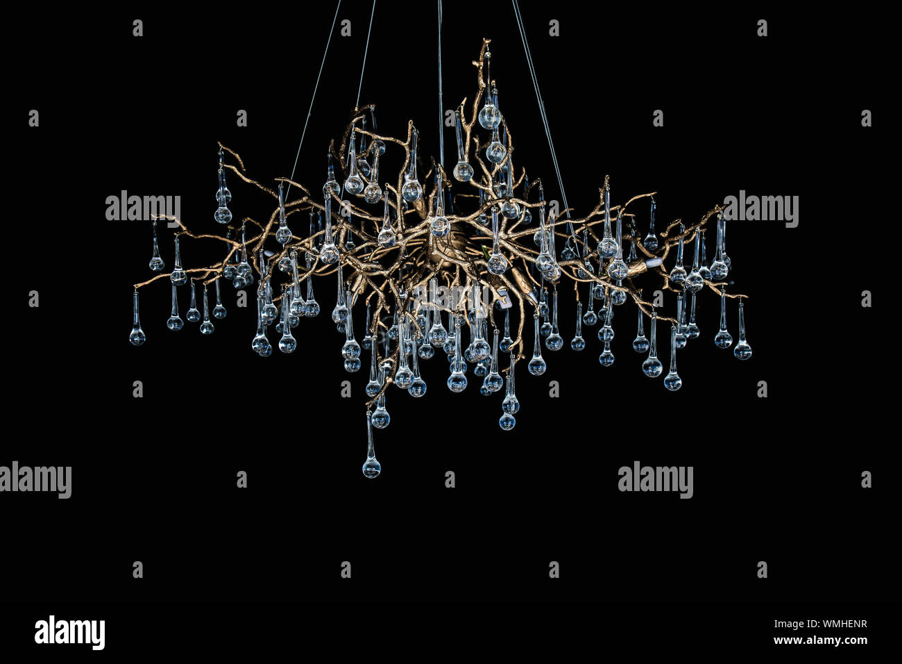 Chandelier black background hires stock photography and images Alamy