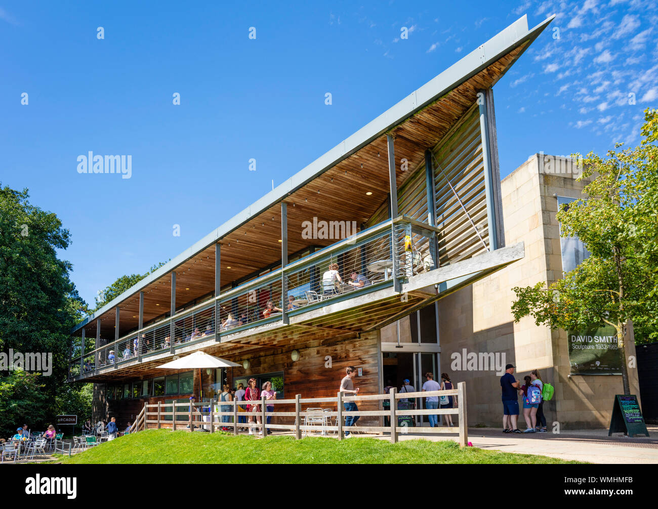 Yorkshire Sculpture Park centre galleries and cafe restaurant YSP West Bretton Wakeﬁeld Yorkshire England UK GB Europe Stock Photo