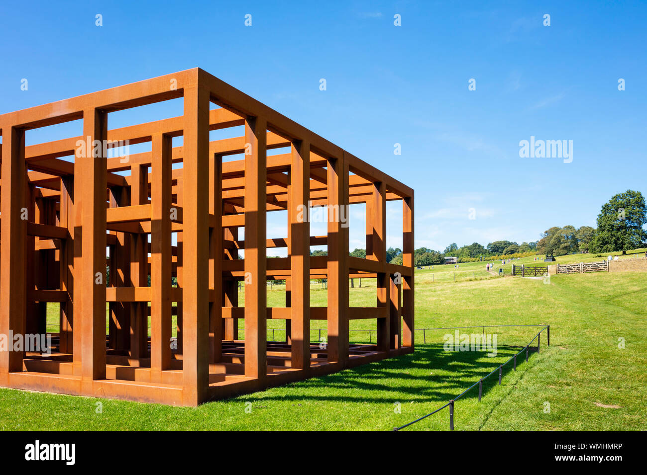 Sean Scully Crate of Air 2018 Yorkshire Sculpture Park  YSP West Bretton Wakeﬁeld Yorkshire England UK GB Europe Stock Photo