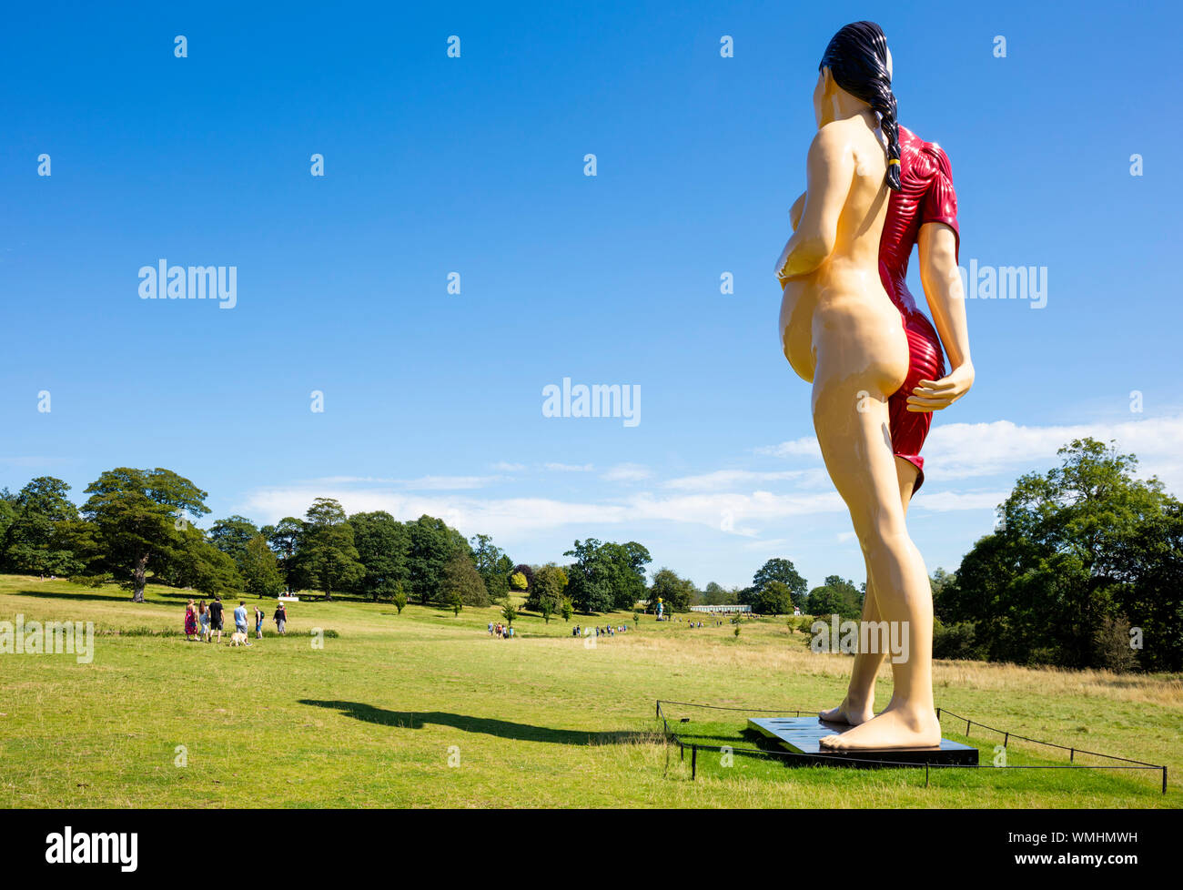 Yorkshire Sculpture Park Sculpture of the Virgin Woman by Damien Hirst at the Yorkshire sculpture park YSP Yorkshire England uk gb Europe Stock Photo