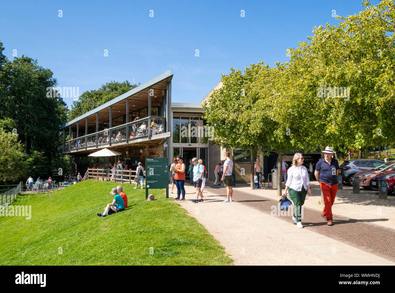 Yorkshire Sculpture Park centre galleries and cafe restaurant YSP West Bretton Wakeﬁeld Yorkshire England UK GB Europe Stock Photo