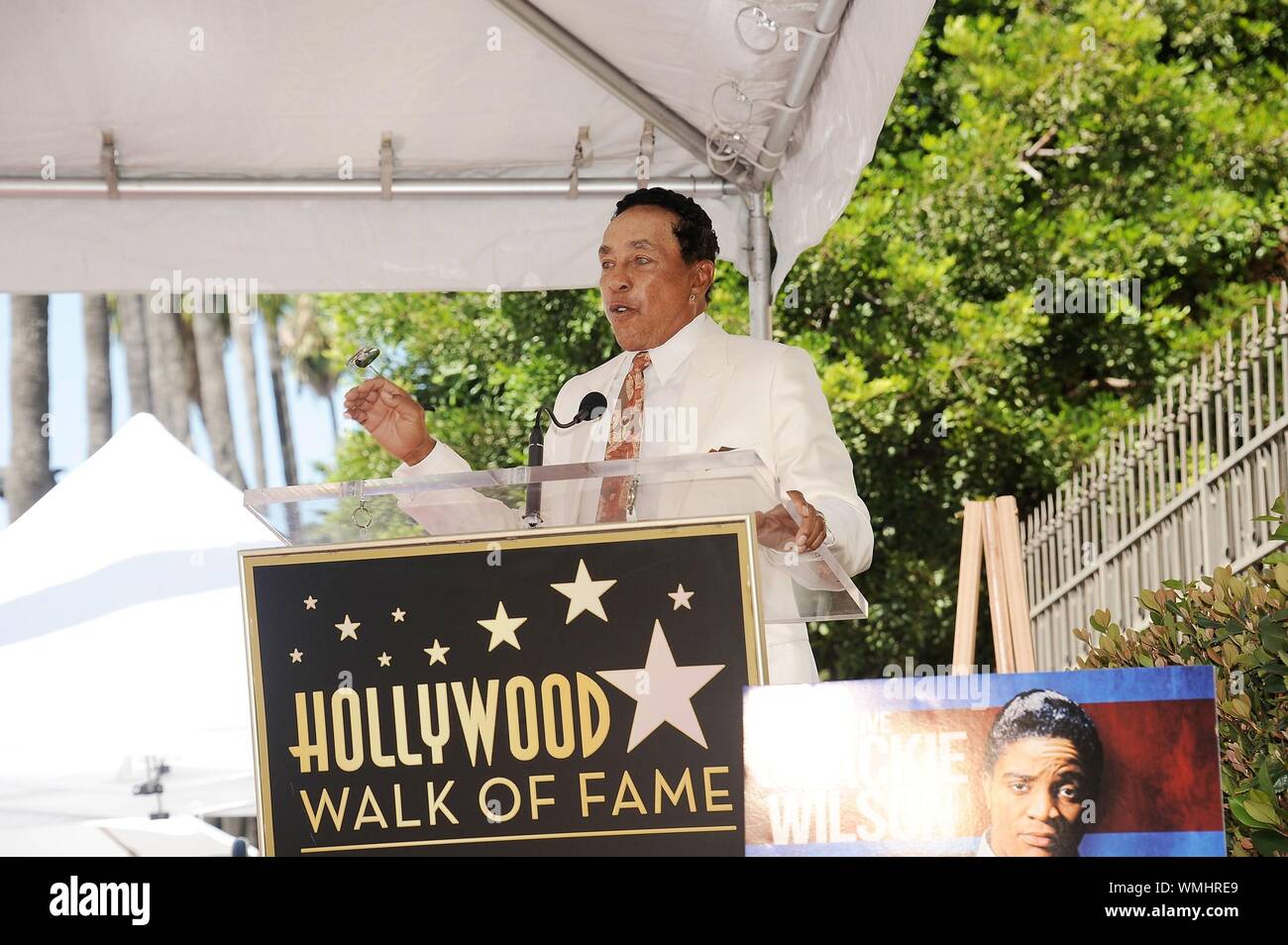Los Angeles, CA. 4th Sep, 2019. Smokey Robinson at the induction