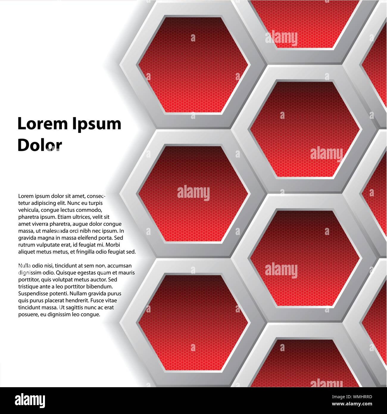 Red hexagons hi-res stock photography and images - Alamy