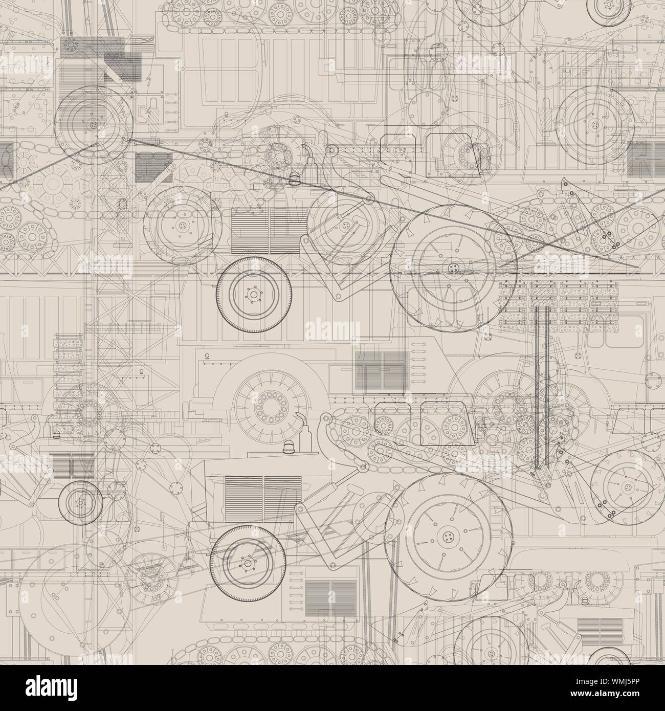 Industrial vehicles pattern Stock Vector Image & Art - Alamy