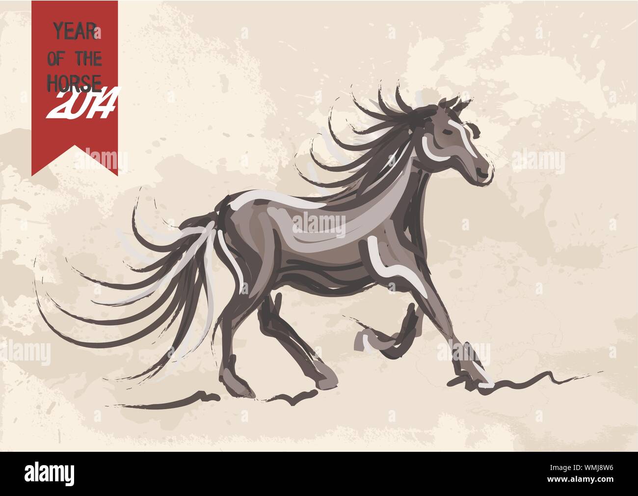 Chinese ink painting horse hi-res stock photography and images - Alamy