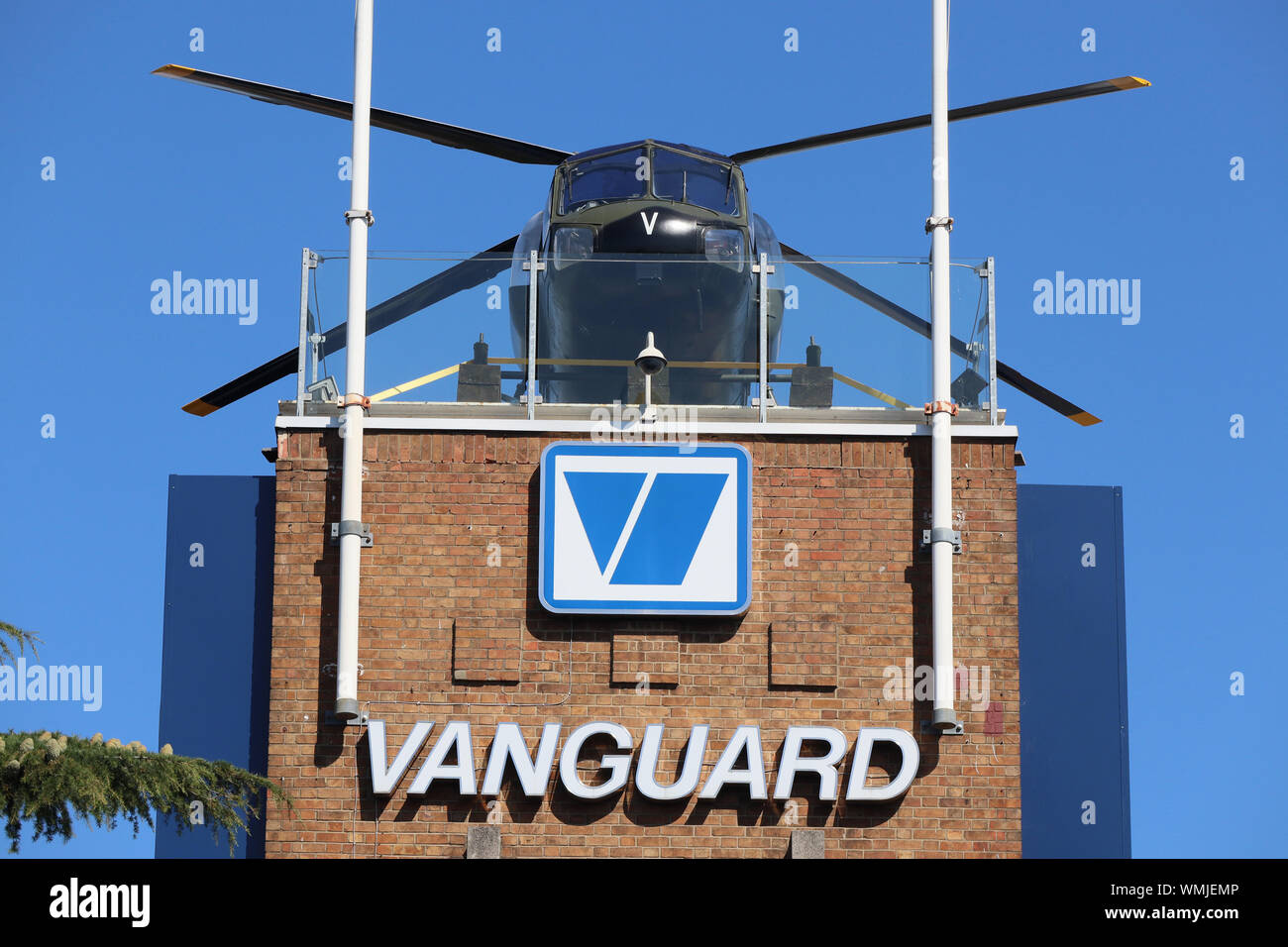 Westland Scout AH.1 XV123, British Army Air Corps Helicopter, Vanguard Self Storage, London, UK, 05 September 2019, Photo by Richard Goldschmidt Stock Photo