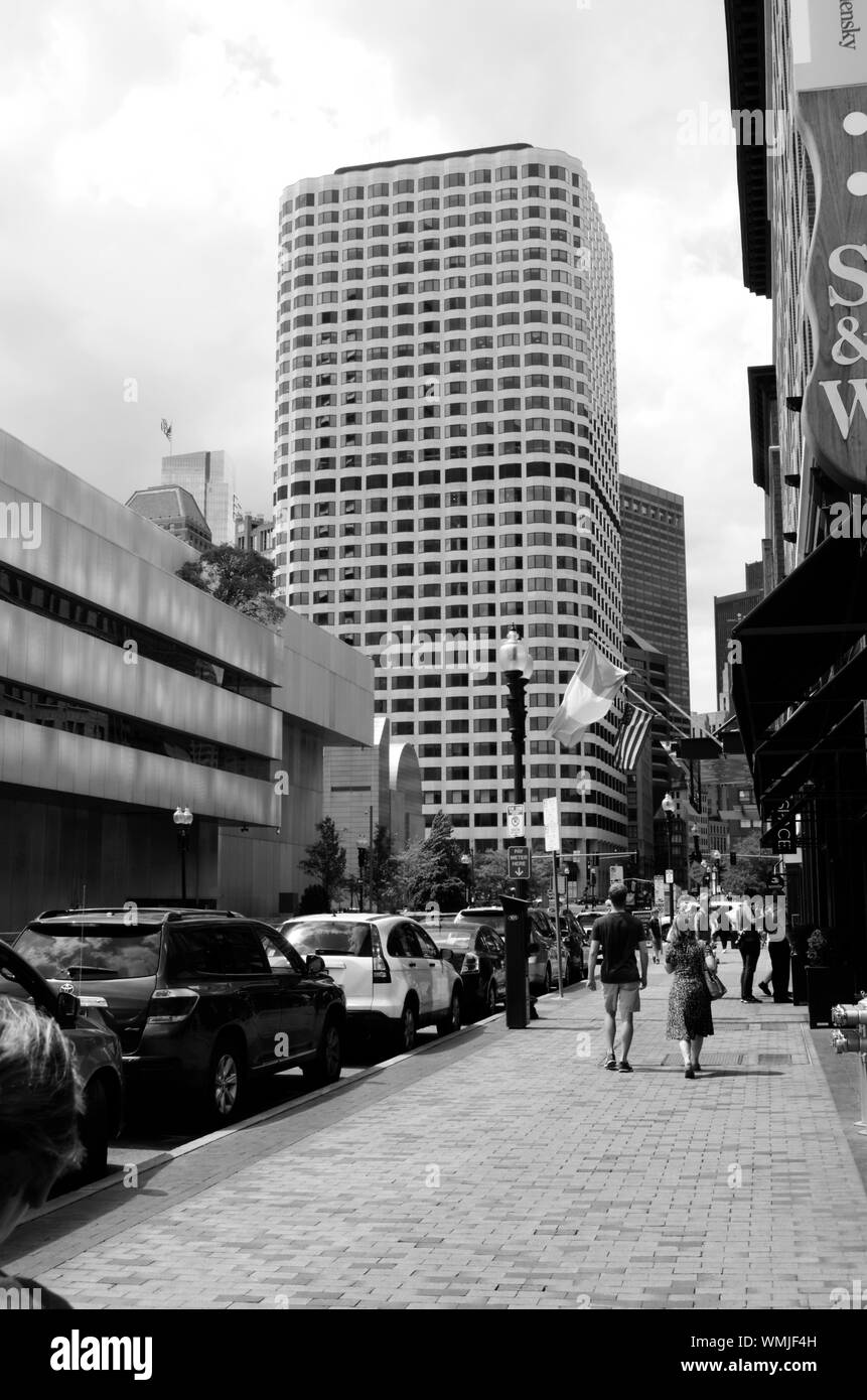 Street scene in Boston, MA Stock Photo