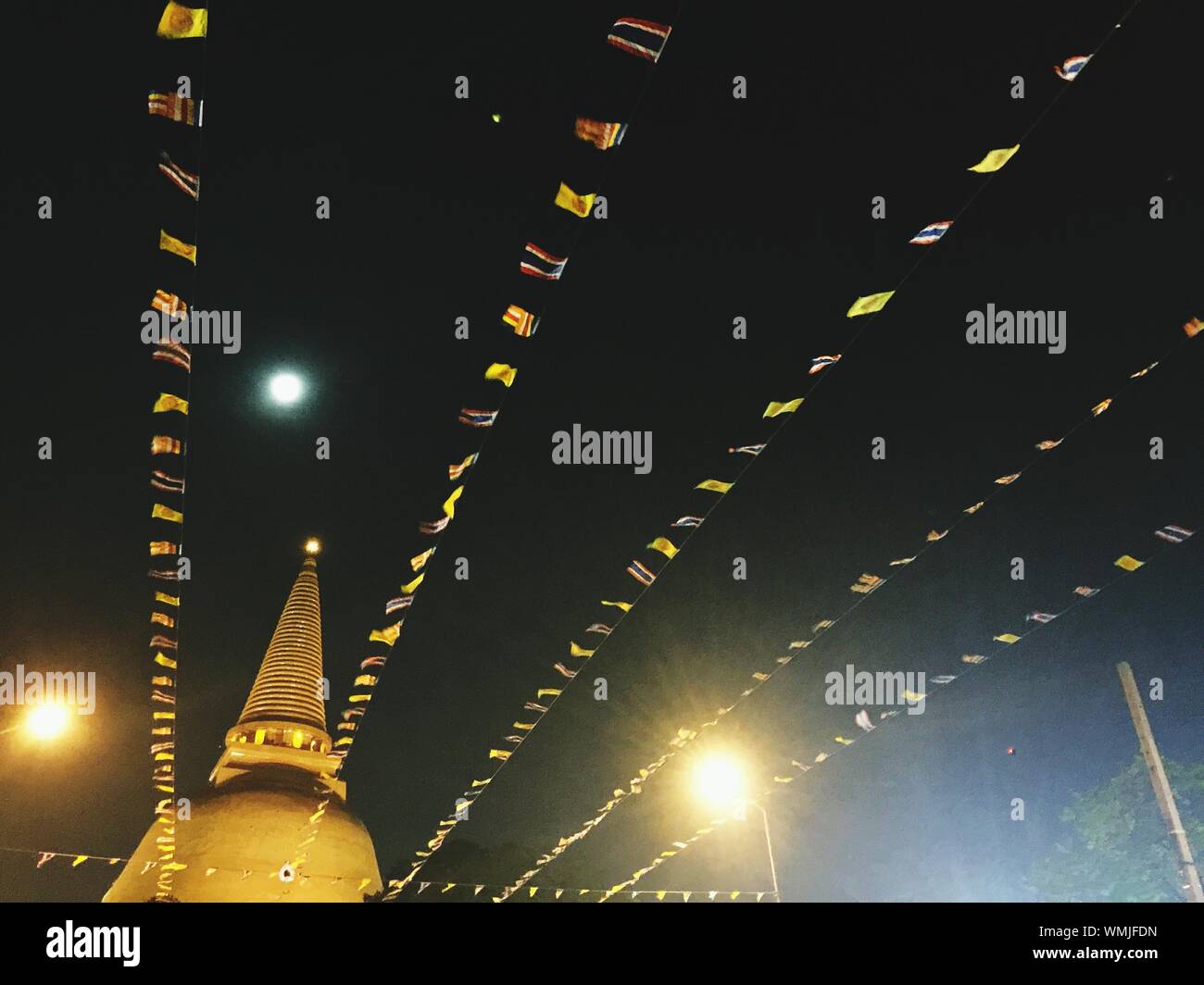 Flags in the night hires stock photography and images Alamy